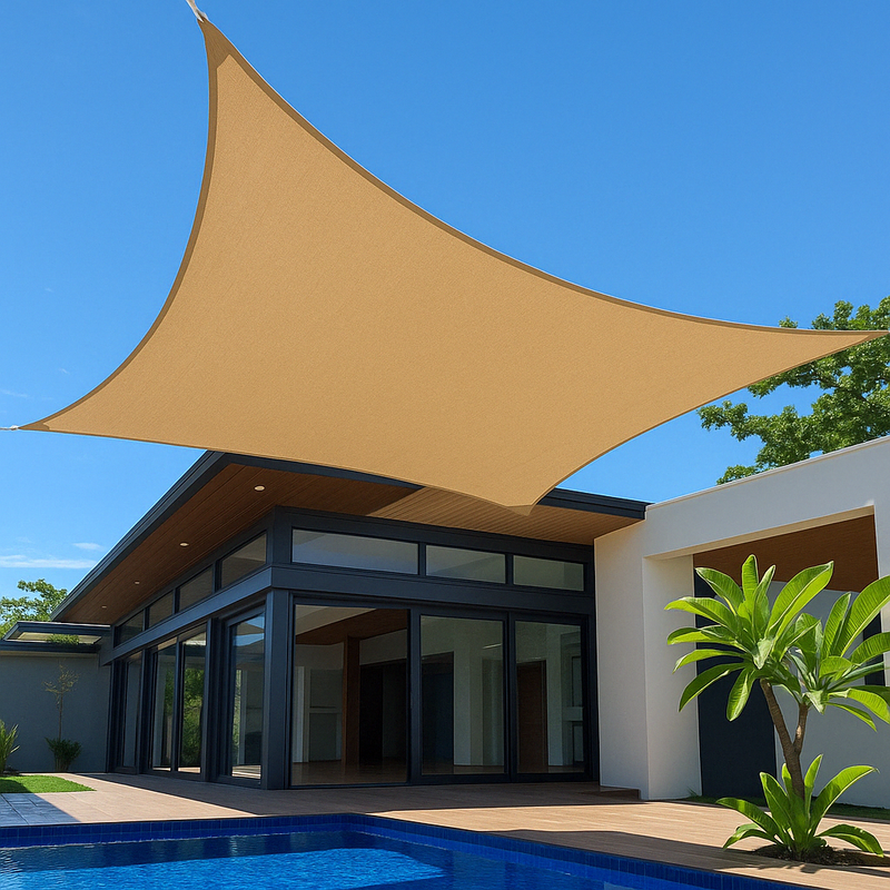 Vela Impermeável Quadrada c/ Kit Instalação Telas Comfort