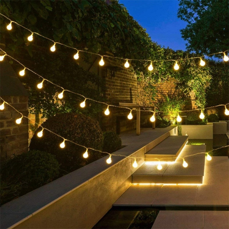 Varal de Luzes 5m com 40 Lâmpadas LED (220V) –  Velas Shade | Ideal para Jardim e Varanda Telas Comfort