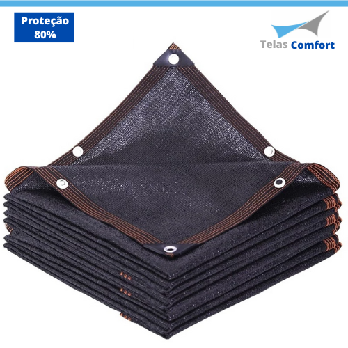 Sombrite Permeável (80% UV) SOMENTE PRETO - Velas Shade (Horta / Jardim / Estufa / Sombra Carro / Sombra Piscina) Telas Comfort