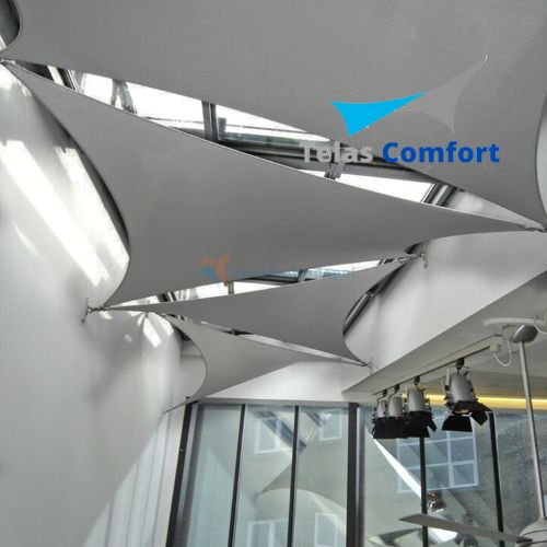 Vela Impermeável Triangular c/ Kit Instalação Telas Comfort